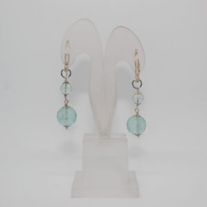 Orecchini in argento 925/000 e pietre idrotermali